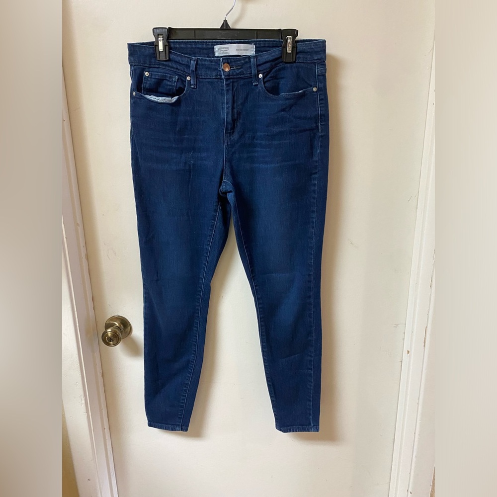 Signature by Levi Strauss Blue Skinny Jeans W30 L30